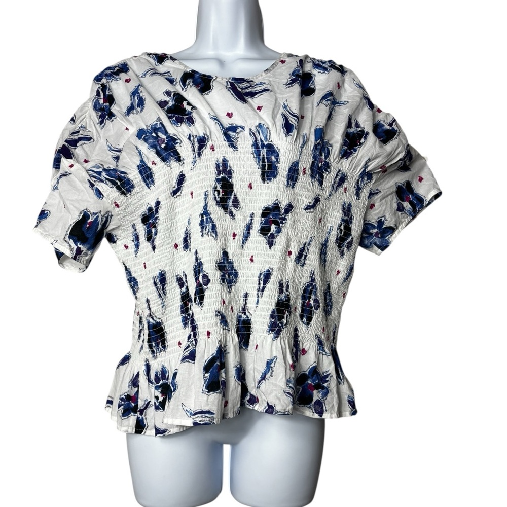 Baum und Pferdgarten Mynowa Floral Peplum Organic Cotton Top Size 42 10 US